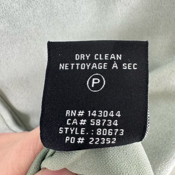 Bagatelle Collection Mint Green Collared Long Sleeve Snap Up Faux Suede Top M - Picture 7 of 7